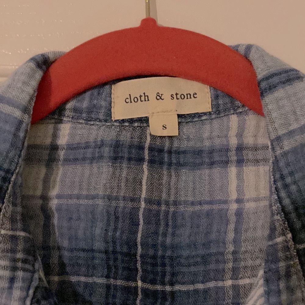Cloth & stone cotton plaid shirt - Picture 2 of 9